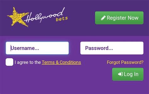 Hollywood Bet Login Page